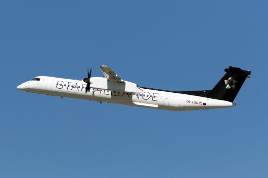 OS/AUA/オーストリア航空  DHC8-400 OE-LGO