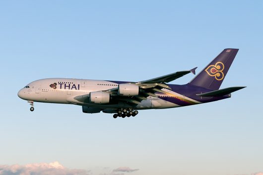 TG/THA/タイ国際航空  A380 HS-TUE