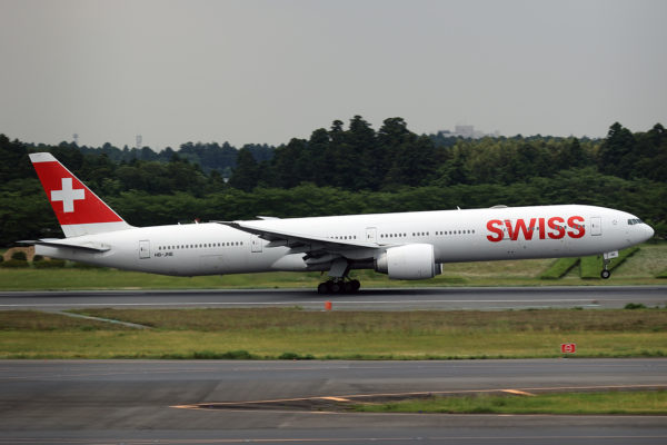 LX/SWR/スイス国際航空 LX161 B777-300ER HB-JNE