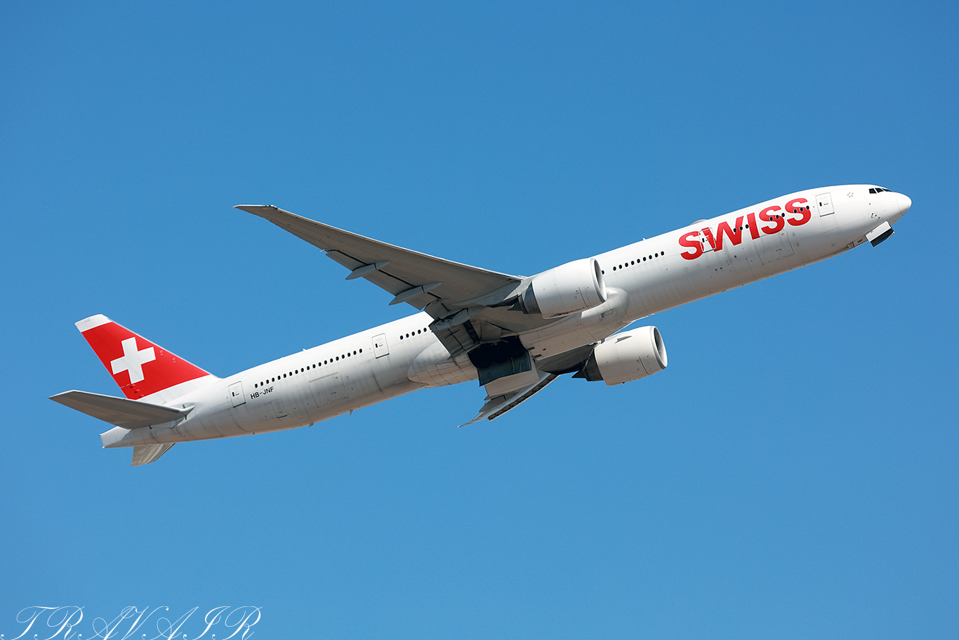 LX/SWR/スイス国際航空 LX161 B777-300ER HB-JNF
