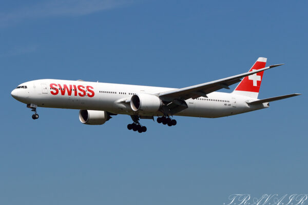 LX/SWR/スイス国際航空 LX160 B777-300ER HB-JNF
