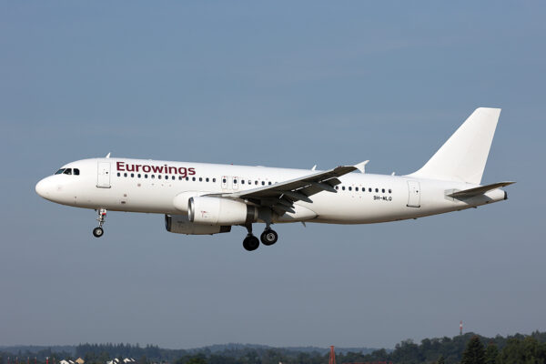 EW/EWG/ユーロウイングス EW9762 A320 9H-EUW