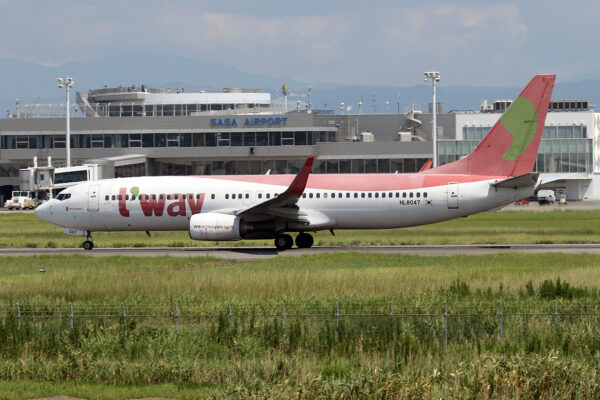 TW/TWB/ティーウェイ航空 TW286 B737-800 HL8047