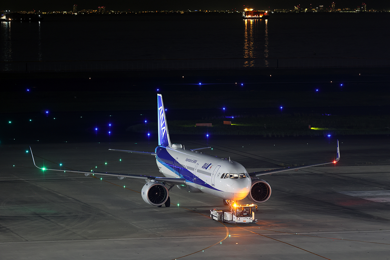 トーイングされて来たA321